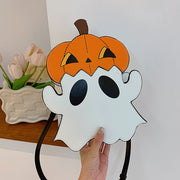 Halloween Shouder Bags Creative 3D Cartoon Pumpkin Ghost Design Cute Bags Women Cell Phone Purses Novelty Personalized Candy Crossbody Bags