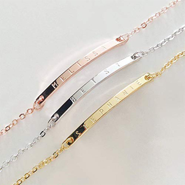 Sterling Silver Jewelry Fashion Personalized Custom Bracelet Gift