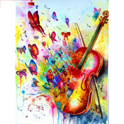 Violin Theme Diamond Painting Full 5D Embroidery Landscape Home Decoration