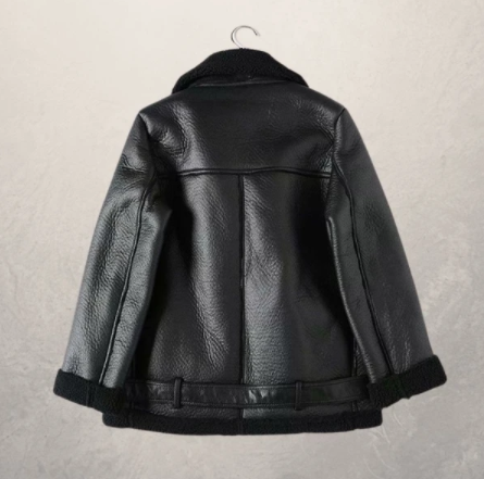 Women's motorcycle jacket leather jacket