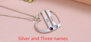 DIY Custom Engraved Name S925 Silver Diamond Necklace