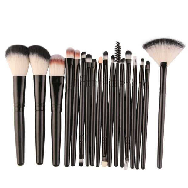 Eye Brushes, Blush Brush, Iip Brush And Fan-Shaped Makeup Brush Set