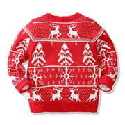 Molu snowflake double jacquard sweater for children