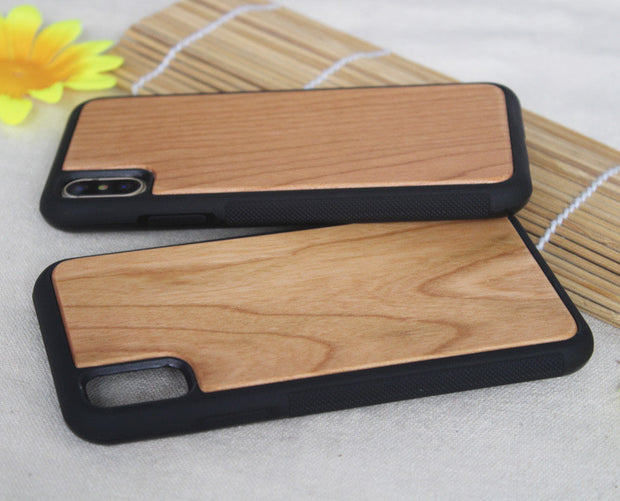 Wooden case TPU phone case