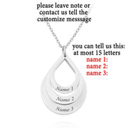 Stainless Steel Three Name Letter Custom Necklace