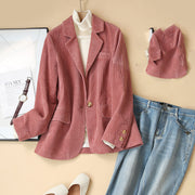 Casual Cotton Corduroy Suits For Women's Fall Collection
