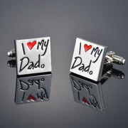 Love French Shirt Cufflinks Male Father's Day Gift