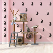 Black Carved Easter Wall Sticker
