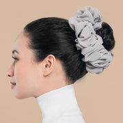Pearl Chiffon Bunch Hair Tie Pure Color Primer Head Flower