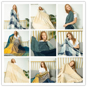 Blanket Sofa Blanket Fleece Blanket Plush Leisure Blanket Literary Cover Blanket