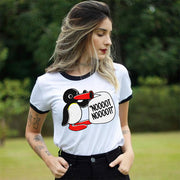 Noot Noot Pingu Women T-Shirt Funny Kawaii Tshirt Aest