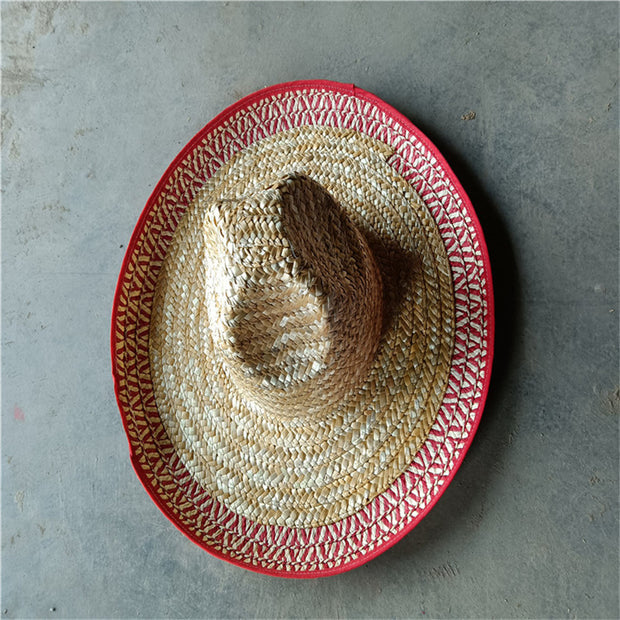 Straw Hats With Pointed Top And Big Brim Frills Are Best-selling Mexican Straw Hats