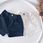 Children'S Clothing Spring And Summer Boys And Girls Jeans New Hot Pants Children'S Casual Five-Point Pants Baby Pants