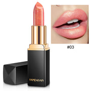 Shiny Metallic Lipstick Pearlescent Color Temperature Change Lipstick Gilt Lipstick