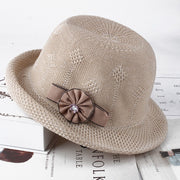 Women'S Hats Korean Version Of The Fashion Alice Along The Flower Knitted Women'S Hats Sun Hats
