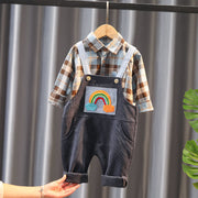 Boys Bib Two-piece Children's Clothing