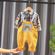 Boys Bib Two-piece Children's Clothing