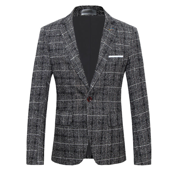 Men's Suits, Coats, Dresses, Slim-fitting Plaid Suits