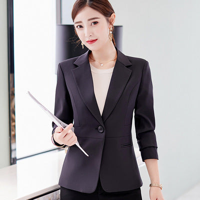 Spring New Korean Version Of Thin Business Jacket Suits Casual Ladies All-match Slim Suits