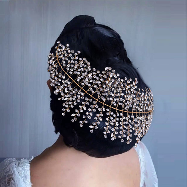 Pure Rhinestone Headband Bridal Headband Headdress