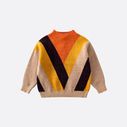 Color block children sweater