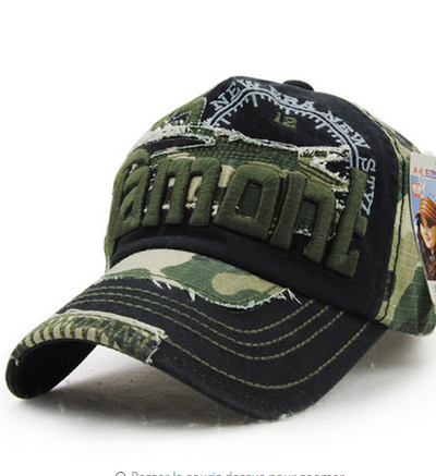 Camouflage baseball cap outdoor sunshade hats for men and women, European and American hats for leisure