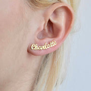 DIY custom English letter name earrings personalized custom earrings holiday gift