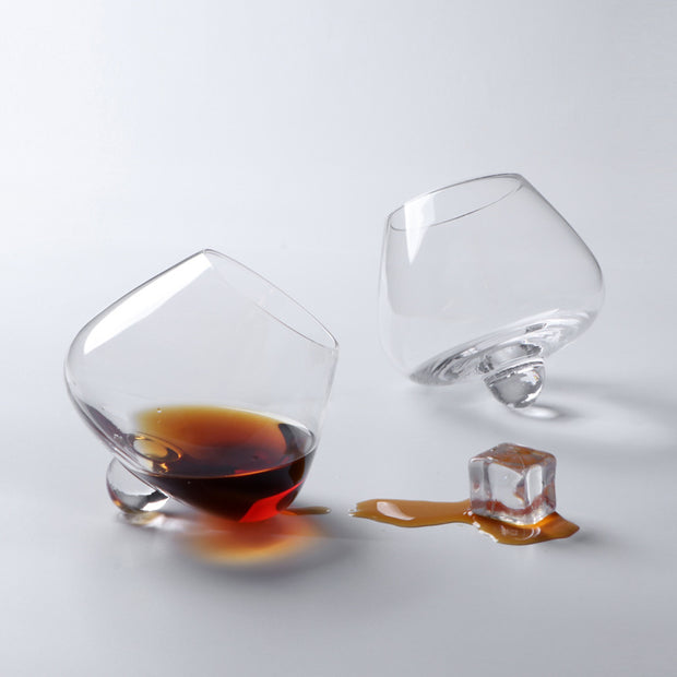 Creative Spinning Whiskey Tumbler Shake Crystal Glass