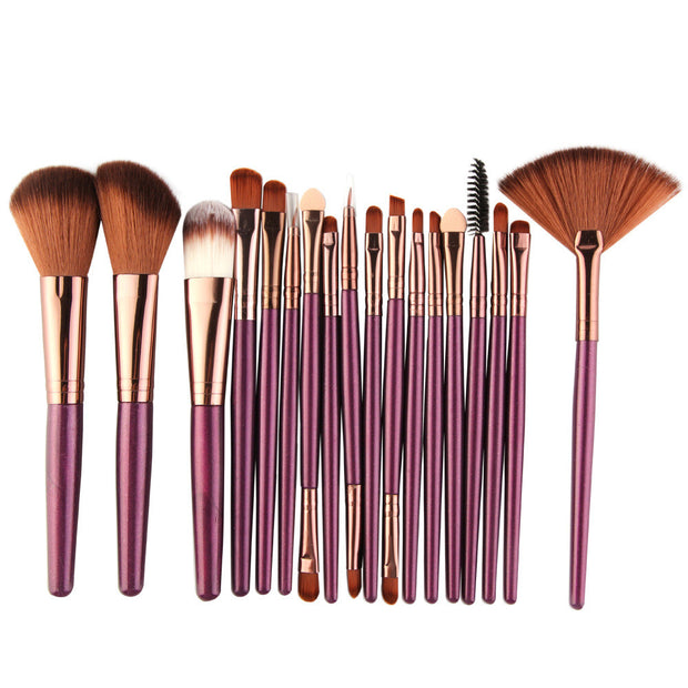 Eye Brushes, Blush Brush, Iip Brush And Fan-Shaped Makeup Brush Set