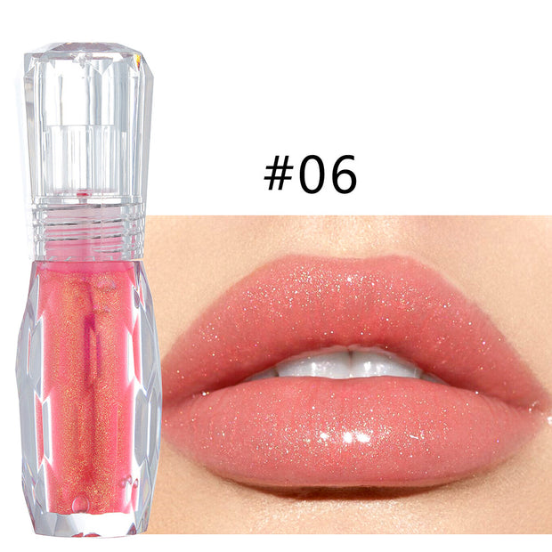 Natural mint lip gloss 3D crystal doodle lip gloss