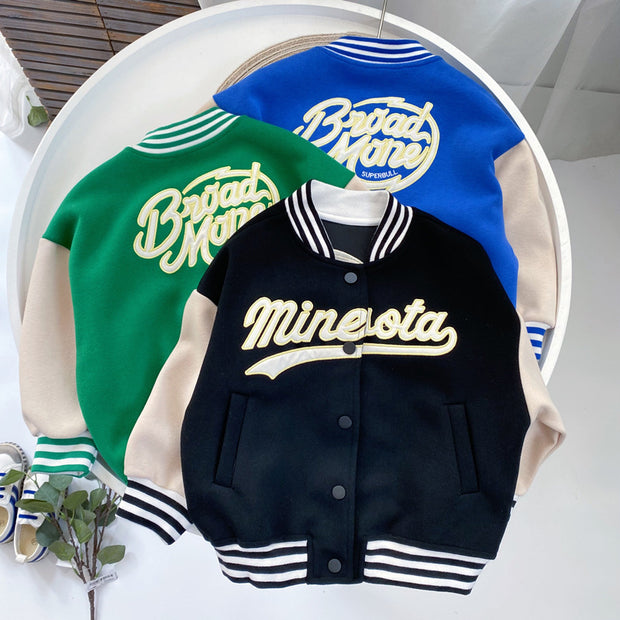 Children's Clothing Boys All-match Korean Baseball Uniform Jacket