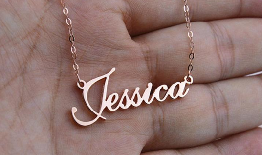 Personalization Titanium Steel Custom Name Necklace