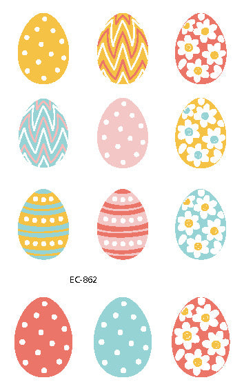Children's Tattoo Sticker Egg Easter
