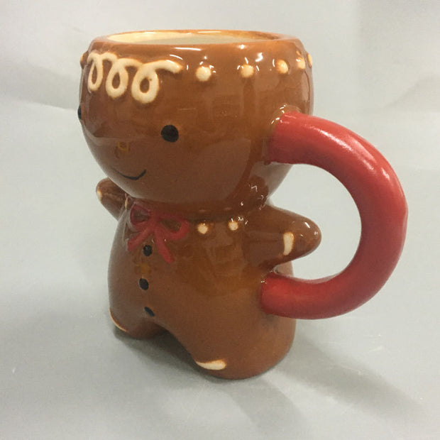 Gingerbread Man Christmas Ceramic Tea Mugs
