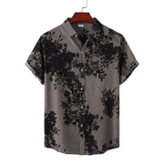 Floral Lapel Shirt For Men