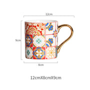 Baroque ceramic mug