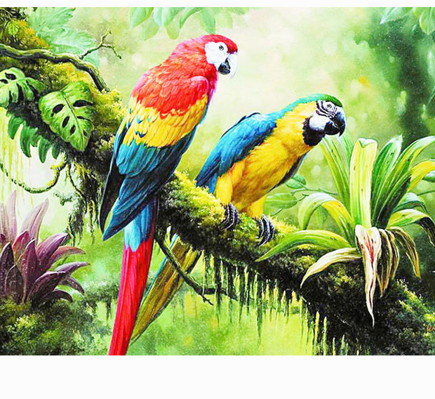 Diamond Painting Two Trees And Bird Theme, Full 5D Embroidery,Home Decoration
