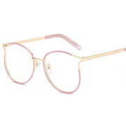Women's Vintage Glasses Rim Plain Glasses