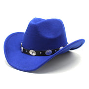 Minority Style Woolen Western Cowboy Hats Men's And Women's Couple Hats
