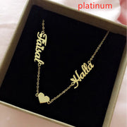 Name Private Custom Necklace Female Gold Plated
