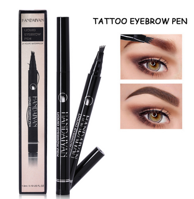 Microblading Eyebrow Pencil Waterproof Fork Tip Tattoo Pen Tinted Fine Sketch Eye Brow Pencils Long Lasting Eyebrows