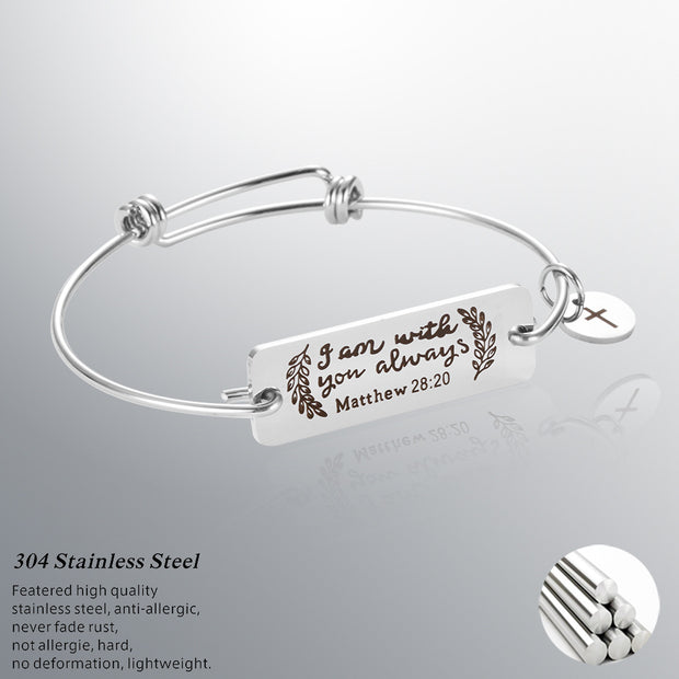 Custom activity stainless steel bracelet