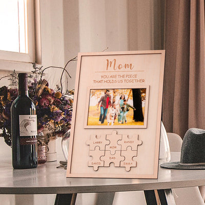 Mother's Day Gift Wooden Puzzle Frame Personalized DIY Commemorative Gift