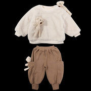 Two-piece Korean-style Warm Sweater For Children And Middle-aged Children