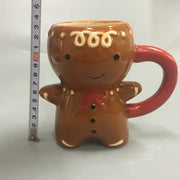 Gingerbread Man Christmas Ceramic Tea Mugs