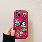 Christmas Stereo Doll Pendant Applicable Phone Case