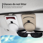 Car Glasses Holder Universal Sun Visor Eyeglasses Clip Sunglasses Case Card Holder Auto Interior Accessories