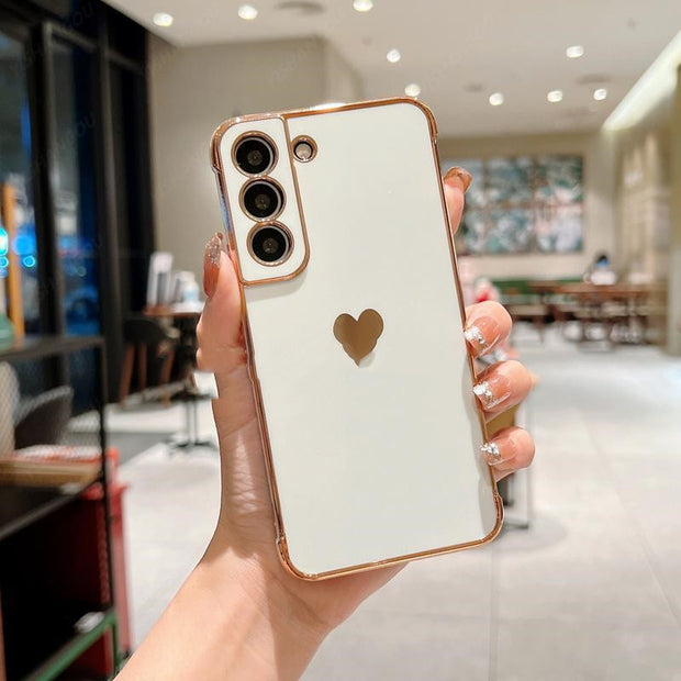 Suitable For Electroplating Love Phone Case