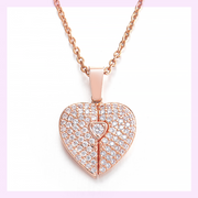 Personalized Women Chain Necklace Custom Engraved Heart Name
