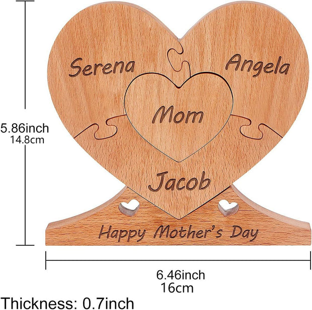 Mother's Day Holiday Gift Wooden Crafts Ornaments